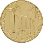 Repubblica Italiana Repubblica Italiana Lire 1946 2001Emissioni in oro confezionate 100.000 lire 1997 Basilica di San Nicola 25 mm 14,925 15,075 g Au rovescio