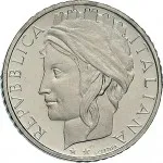 Repubblica Italiana Repubblica Italiana Lire 1946 2001Monetazione del secondo periodo dal 1951 100 lire 1993 2001 Italia turrita 3 tipo 22 mm 4,4 4,6 g CuNi dritto