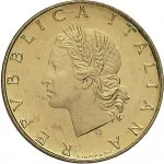 Repubblica Italiana Repubblica Italiana Lire 1946 2001Monetazione del secondo periodo dal 1951 20 lire 1968 2001 Ramo di quercia 2 tipo 21.3 mm 3,528 3,672 g Ba dritto