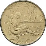Repubblica Italiana Repubblica Italiana Lire 1946 2001Monetazione del secondo periodo dal 1951 200 lire 1980 Maria Montessori 24 mm 4,9 5,1 g Ba rovescio