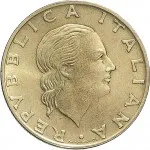 Repubblica Italiana Repubblica Italiana Lire 1946 2001Monetazione del secondo periodo dal 1951 200 lire 1989 Nave 24 mm 4,9 5,1 g Ba dritto
