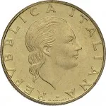 Repubblica Italiana Repubblica Italiana Lire 1946 2001Monetazione del secondo periodo dal 1951 200 lire 1993 Stemma Aeronautica militare italiana 24 mm 4,9 5,1 g Ba dritto