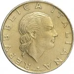 Repubblica Italiana Repubblica Italiana Lire 1946 2001Monetazione del secondo periodo dal 1951 200 lire 1994 Fregio Arma dei carabinieri 24 mm 4,9 5,1 g Ba dritto