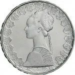 Repubblica Italiana Repubblica Italiana Lire 1946 2001Monetazione del secondo periodo dal 1951 500 lire 1958 2001 Caravelle 29 mm 10,945 11,055 g Ag dritto