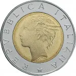 Repubblica Italiana Repubblica Italiana Lire 1946 2001Monetazione del secondo periodo dal 1951 500 lire 1997 Polizia stradale 25.8 mm 6,65 6,95 g Ac Ba dritto