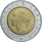 Repubblica Italiana Repubblica Italiana Lire 1946 2001Monetazione del secondo periodo dal 1951 500 lire 1998 IFAD 25.8 mm 6,65 6,95 g Ac Ba dritto