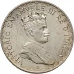 Somalia Italiana Vittorio Emanuele III di Savoia 1900 1936 Re Periodo posteriore alla riforma monetaria del 1925 5 lire 1925 Scudo a cuore 28 mm 11,94 12,06 g Ag dritto