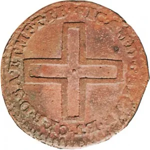 Vittorio Amedeo II di Savoia 1720 1730 Regno di Sardegna 2 denari da 1 6 di soldo 1722 Nodo d'amore 1 tipo 16 mm 1,46 1,90 g Cu dritto