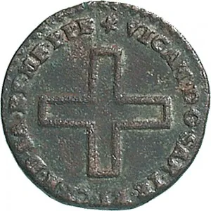 Vittorio Amedeo II di Savoia 1720 1730 Regno di Sardegna 2 denari da 1 6 di soldo 1725 1730 Nodo d'amore 2 tipo 16 mm 1,46 1,90 g Cu dritto