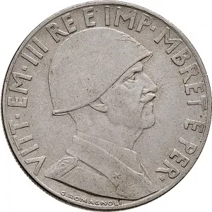 Vittorio Emanuele III di Savoia 1939 1943 Regno d'Albania 2 periodo 0,20 lek 1939 Anno XVIII 1941 Anno XIX Aquila bicipite 21,7 mm 3,92 4,08 g Ac dritto